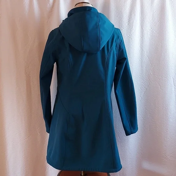 Eddie Bauer Women's Coat Teal Detachable Hood Fleece Lined Size MP - Picture 6 of 13